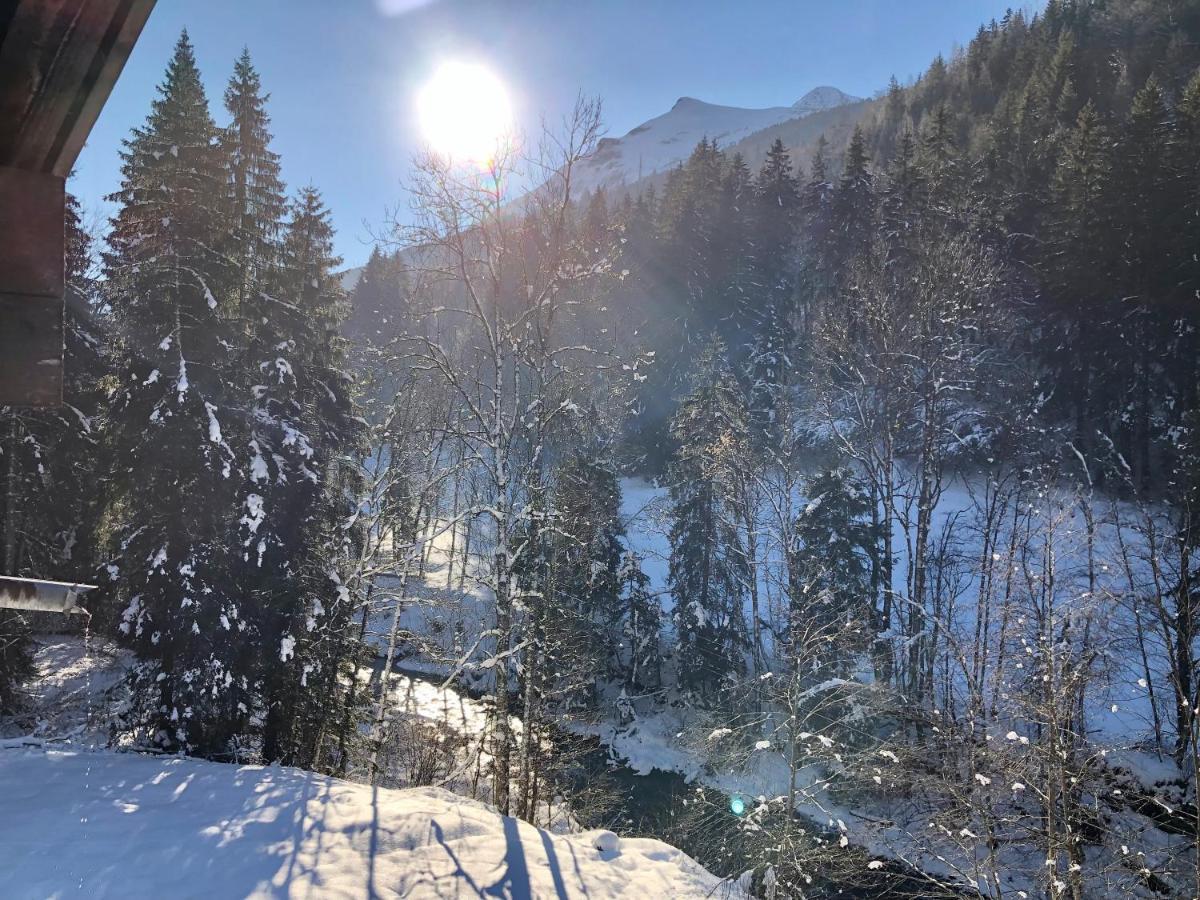 Chalet en pleine nature avec 2 appartements pour 6 ou 8 qui peuvent être réunis en 1 pour 14 personnes Saint-Gervais-les-Bains Exterior foto